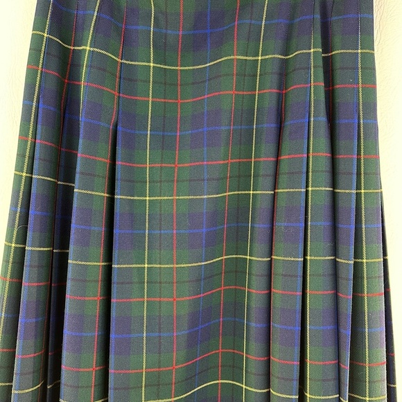 Pendleton Virgin Wool Pleated Plaid Maxi Skirt - Picture 4 of 8